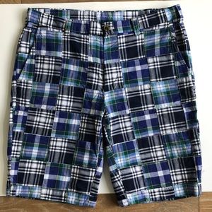Brook Brothers Blue Madras Plaid shorts. Like New! Size W34